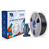 Филамент NV PRINT Silk PLA+  Black/Blue (Черный+синий)  для 3D печати диаметр 1.75мм   масса 1 кг