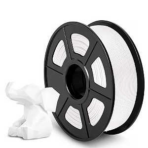 Филамент NV PRINT PLA+ White для 3D печати диаметр 1.75мм  длина 330 метров  масса 1 кг