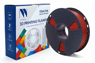 Филамент NV PRINT PLA Red Красный для 3D печати диаметр 1.75мм    масса 1 кг