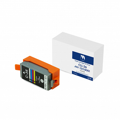 Струйный картридж NVP CLI-36 (NV-1511B001) Color для Canon Pixma iP100  iP110 (11,9 мл) совместимый