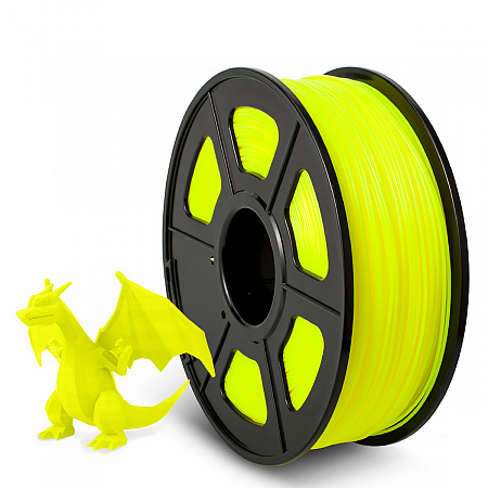 Филамент NV PRINT ABS Yellow Желтый для 3D печати диаметр 1.75мм  длина 330 метров  масса 1 кг