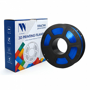 Филамент NV PRINT PETG Clear Blue Прозрачно-синий для 3D печати диаметр 1.75мм    масса 1 кг