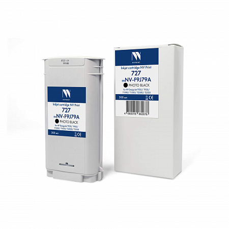 Струйный картридж NV Print 727 (NV-F9J79A) Photo Black для HP DesignJet T920/T930/T1500/T1530/T2500/T2530 (300 мл) совместимый