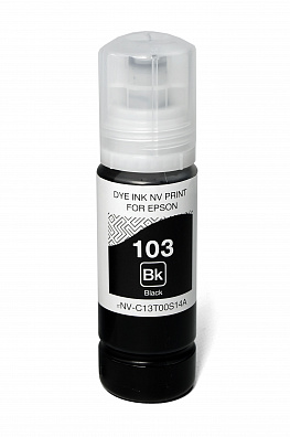 Чернила NV PRINT 103 для Epson L1110, L3100 (70 мл) Black