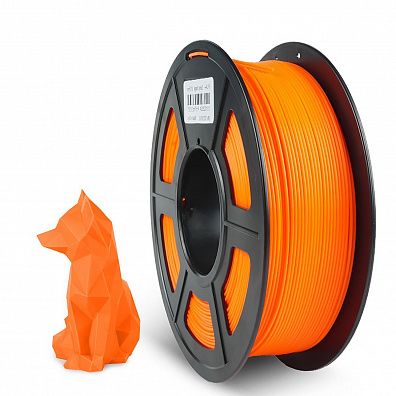 Филамент NV PRINT PLA+ Sunny Orange для 3D печати диаметр 1.75мм  длина 330 метров  масса 1 кг