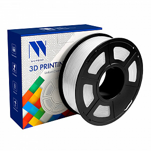 Филамент NV PRINT PLA Transparent Прозрачный для 3D печати диаметр 1.75мм    масса 1 кг