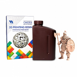 Фотополимерная смола NV PRINT Standard Resin Beige бежевая для 3D печати;  1 кг/бут