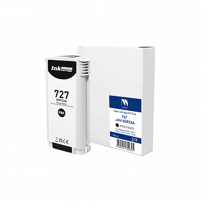 Струйный картридж NV Print 727 (NV-B3P23A) Photo Black для HP DesignJet T920/T930/T1500/T1530/T2500/T2530 (130 мл) совместимый