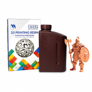 Фотополимерная смола NV PRINT Standard Resin Orange  оранжевая для 3D печати;  1 кг/бут
