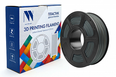 Филамент NV PRINT PA Dark Grey  (полиамид/нейлон) Темно-серый для 3D печати диаметр 1.75мм   масса 1 кг