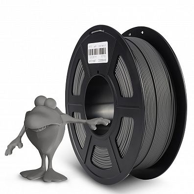 Филамент NV PRINT PLA Matte Grey для 3D печати диаметр 1.75мм  длина 330 метров  масса 1 кг