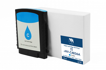 Струйный картридж NVP 11 (NV-C4836A) Cyan для HP BIJ 1000/1100/1200/2200 (28мл) совместимый