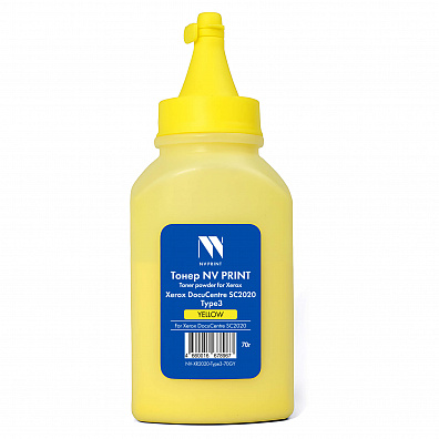 Тонер NVP для Xerox DocuCentre SC2020 Type3 (70г) Yellow совместимый