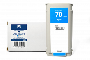 Струйный картридж NVP 70 (NV-C9452A) Cyan для HP DesignJet Z2100/Z3100/Z3200 (130 мл) совместимый 