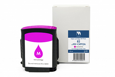 Струйный картридж NV Print 82 (NV-C4912A) Magenta для HP DesignJet 500/800 (69 мл) совместимый