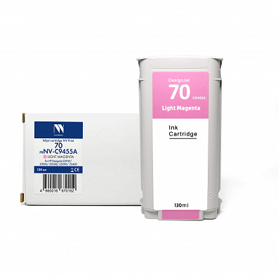 Струйный картридж NVP 70 (NV-C9455A) Light Magenta для HP DesignJet Z2100/Z3100/Z3200 (130 мл) совместимый