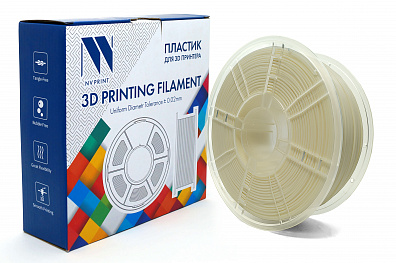 Филамент NV PRINT ASA White Белый для 3D печати диаметр 1.75мм масса 1 кг