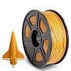 Филамент NV PRINT ABS Gold для 3D печати диаметр 1.75мм  длина 330 метров  масса 1 кг