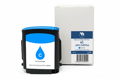 Струйный картридж NV Print 82 (NV- C4911A) Cyan для HP DesignJet 500/800 (69 мл) совместимый